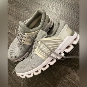 Gray and White OnCloud Sneakers